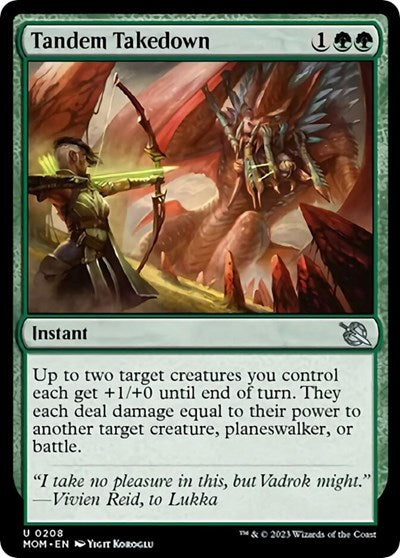 Tandem Takedown (March of the Machine) Light Play Foil