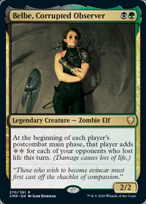 Belbe, Corrupted Observer (Commander Legends) Light Play