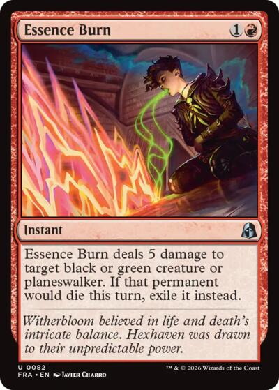 Essence Burn (Reality Fracture) Light Play