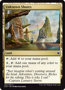 Unknown Shores (Ixalan) Light Play