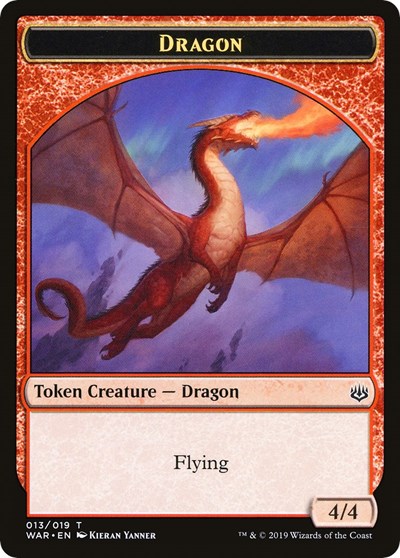 Dragon / Spirit Double-sided Token (Challenger 2020) (Promos: Unique and Miscellaneous) Light Play