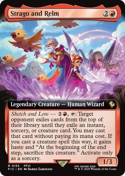 Strago and Relm (Extended Art) (Commander: FINAL FANTASY) Light Play
