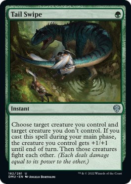 Tail Swipe (Dominaria United) Light Play Foil