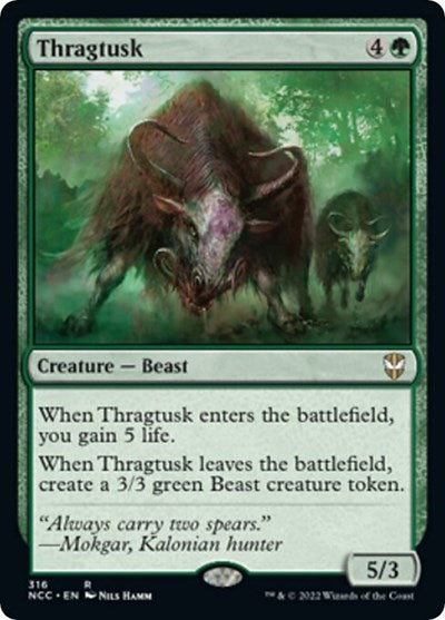Thragtusk (Commander: Streets of New Capenna) Light Play