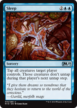 Sleep (Magic 2019 Core Set) Light Play
