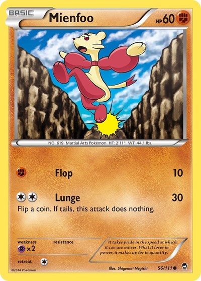 Mienfoo (XY - Furious Fists) Medium Play