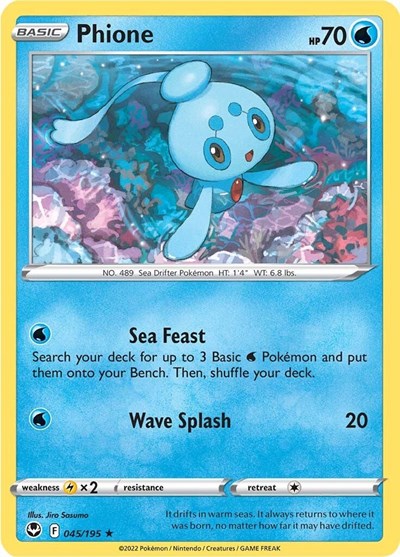 Phione (SWSH12: Silver Tempest) Light Play