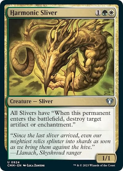 Harmonic Sliver (Commander Masters) Light Play