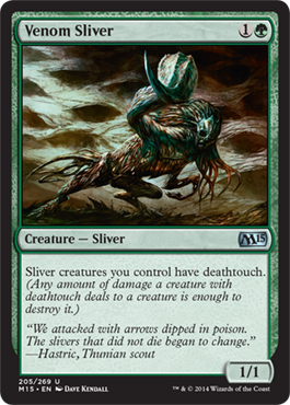 Venom Sliver (Magic 2015 Core Set) Light Play