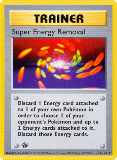 Super Energy Removal (Base Set (Shadowless)) Heavy Play Unlimited