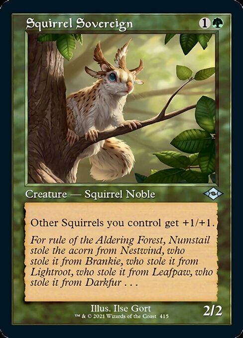 Squirrel Sovereign (Retro Frame) (Modern Horizons 2) Medium Play Foil