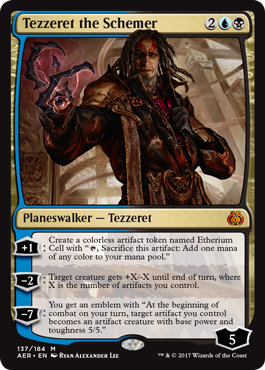 Tezzeret the Schemer (Aether Revolt) Light Play