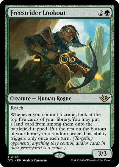 Freestrider Lookout (Outlaws of Thunder Junction) Light Play Foil