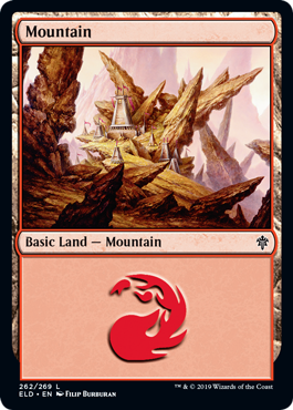 Mountain (262) (Throne of Eldraine) Light Play