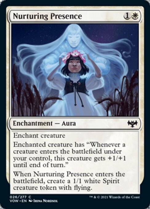 Nurturing Presence (Innistrad: Crimson Vow) Light Play Foil