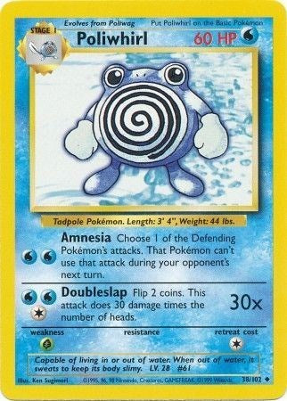 Poliwhirl (Base Set) Damaged / Poor