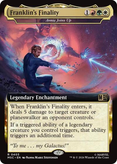 Franklin's Finality - Annie Joins Up (Extended Art) (Commander: Marvel Super Heroes) Light Play