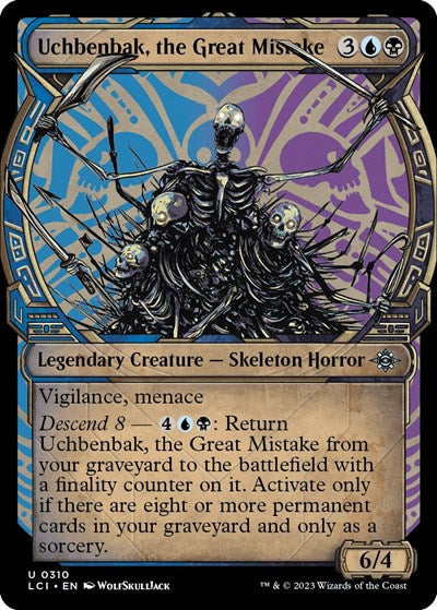 Uchbenbak, the Great Mistake (Showcase) (The Lost Caverns of Ixalan) Light Play Foil