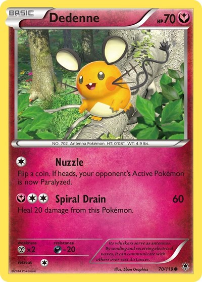 Dedenne (XY - Phantom Forces) Medium Play