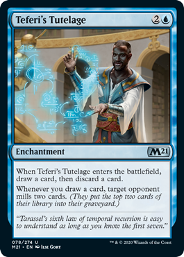 Teferi's Tutelage (Magic 2021 Core Set) Light Play Foil