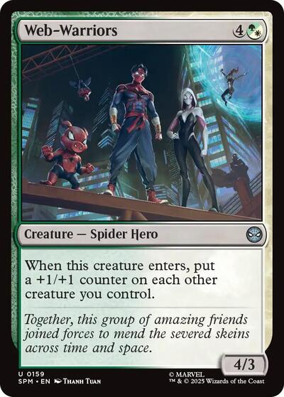 Web-Warriors (Marvel's Spider-Man) Light Play Foil