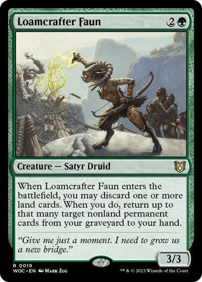 Loamcrafter Faun (Commander: Wilds of Eldraine) Light Play