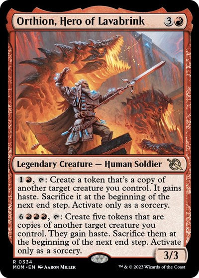 Orthion, Hero of Lavabrink (March of the Machine) Light Play