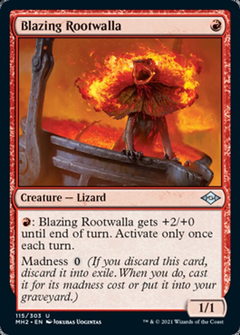 Blazing Rootwalla (Modern Horizons 2) Light Play