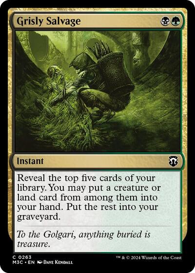 Grisly Salvage (Commander: Modern Horizons 3) Light Play