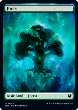 Forest (254) (Theros Beyond Death) Light Play Foil