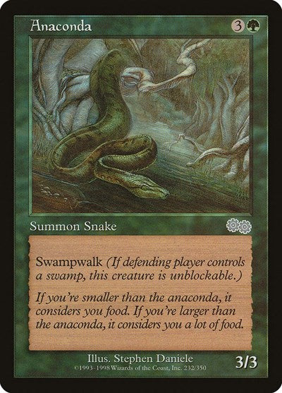 Anaconda (Urza's Saga) Light Play
