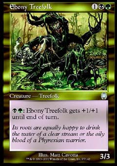 Ebony Treefolk (Apocalypse) Light Play