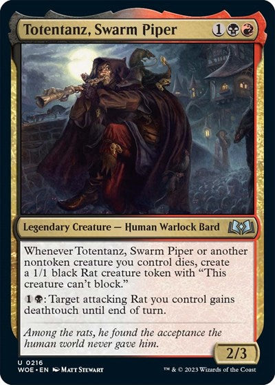 Totentanz, Swarm Piper (Wilds of Eldraine) Light Play Foil