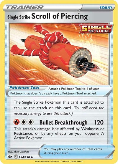 Single Strike Scroll of Piercing (SWSH06: Chilling Reign) Medium Play