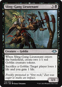 Sling-Gang Lieutenant (Modern Horizons) Light Play