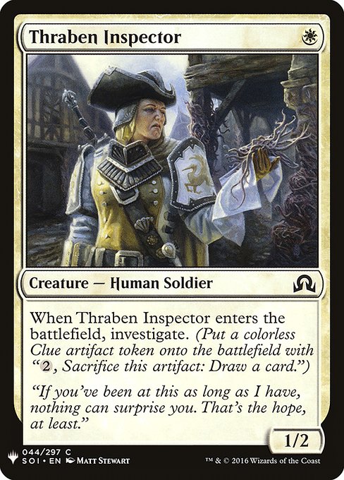 Thraben Inspector (Mystery Booster) Light Play