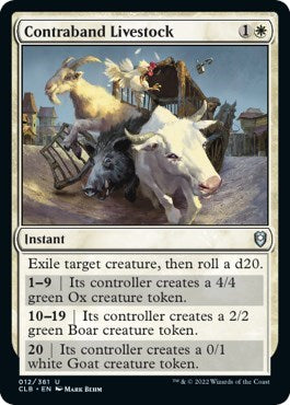Contraband Livestock (Commander Legends: Battle for Baldur's Gate) Light Play Foil