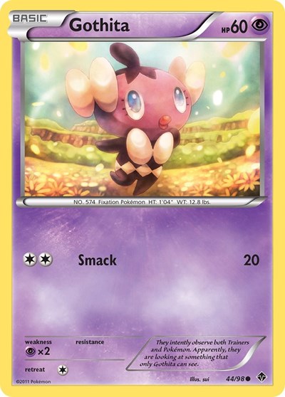 Gothita (44) (Emerging Powers) Medium Play Reverse Holofoil