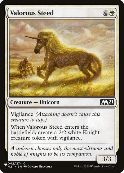 Valorous Steed (The List) Light Play