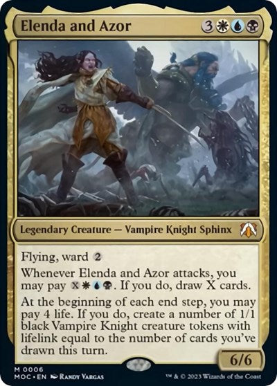 Elenda and Azor (Commander: March of the Machine) Light Play