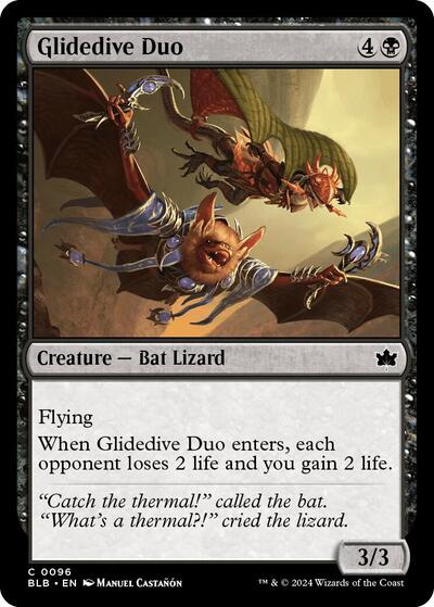 Glidedive Duo (Bloomburrow) Light Play Foil