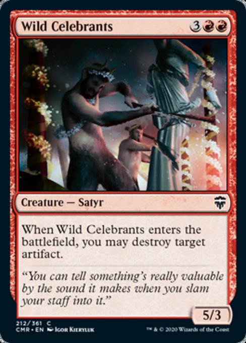 Wild Celebrants (Commander Legends) Light Play Foil