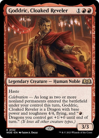 Goddric, Cloaked Reveler (Wilds of Eldraine) Light Play Foil