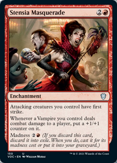 Stensia Masquerade (Commander 2021 Crimson Vow) Light Play