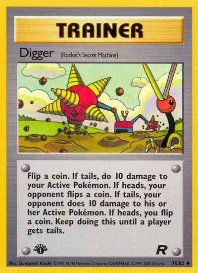 Digger (Rocket's Secret Machine) (Team Rocket) Damaged / Poor Unlimited