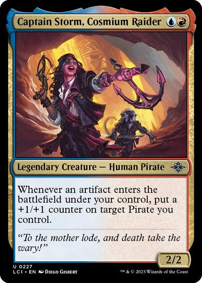 Captain Storm, Cosmium Raider (The Lost Caverns of Ixalan) Light Play Foil