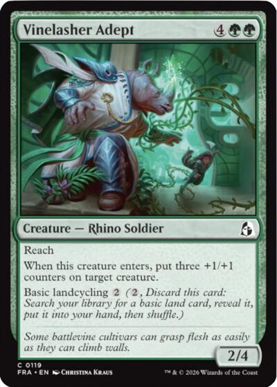 Vinelasher Adept (Reality Fracture) Light Play Foil