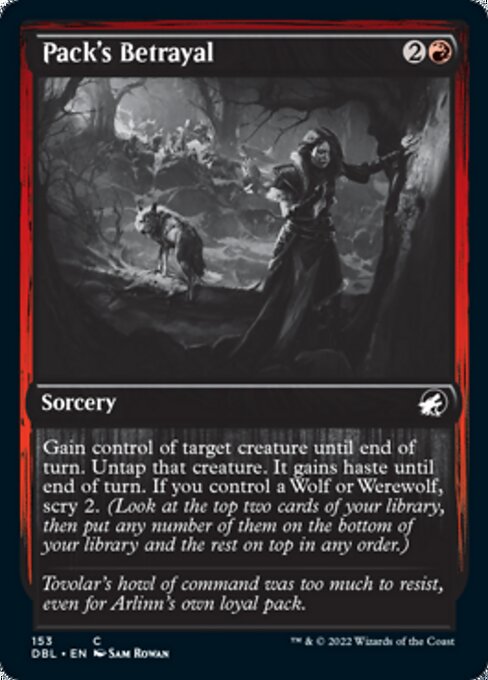 Pack's Betrayal (Innistrad: Double Feature) Light Play