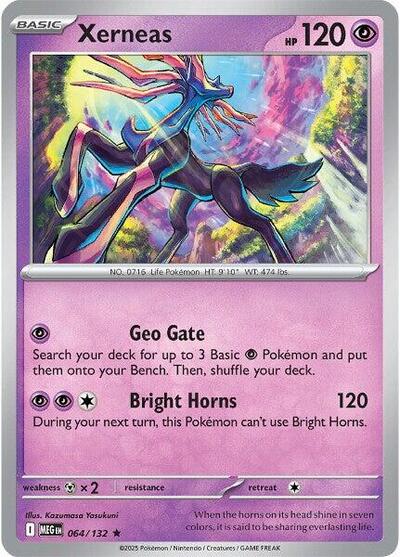 Xerneas (ME01: Mega Evolution) Light Play Reverse Holofoil