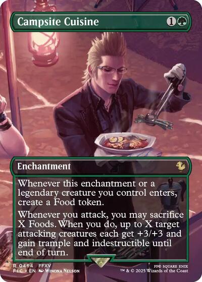 Campsite Cuisine (Borderless) (Commander: FINAL FANTASY) Near Mint Foil
